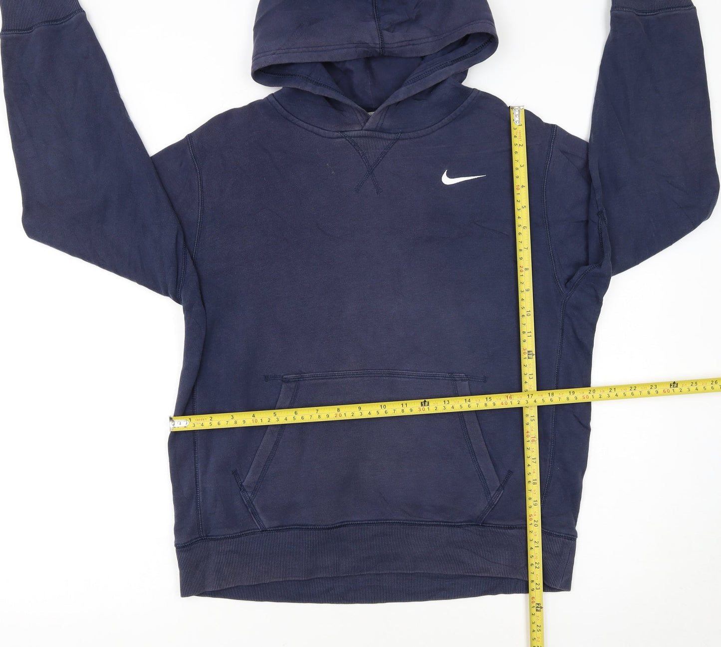 Nike Boys Navy Blue Hoodie XL 13-15 Years Cotton Blend Pullover