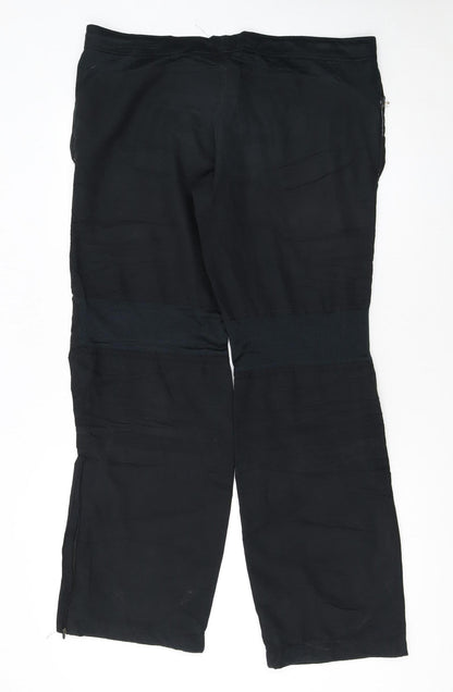 Nike Men's Black Dri-FIT Track Pants S Quick Dry Sportswear