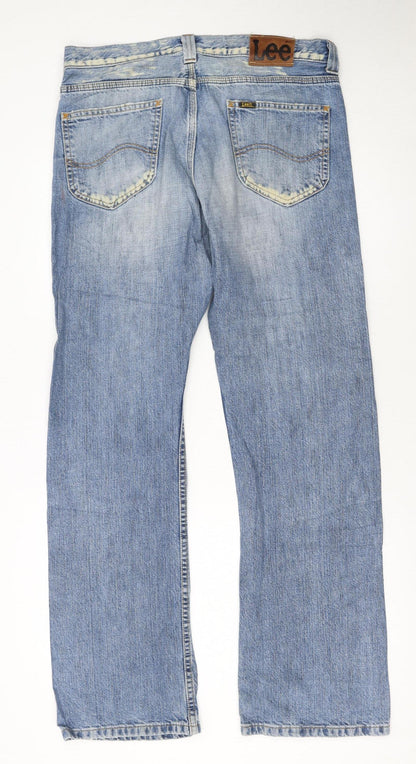 Lee Men's Blue Nash Straight Leg Denim Jeans W32 L32