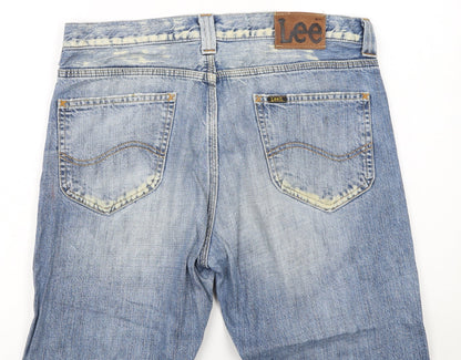 Lee Men's Blue Nash Straight Leg Denim Jeans W32 L32
