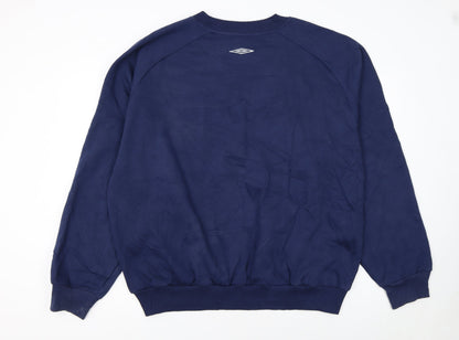 Umbro Men's Blue 2XL Pullover Crew Neck Sweatshirt