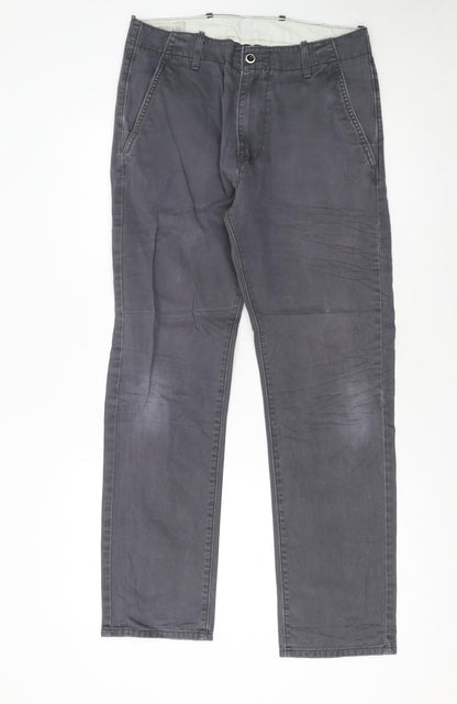 Levi's Men's Grey Slim Fit Chino Trousers W30 L30