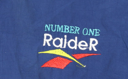 Raider Men's Blue XL Retro Colourblock Track Jacket