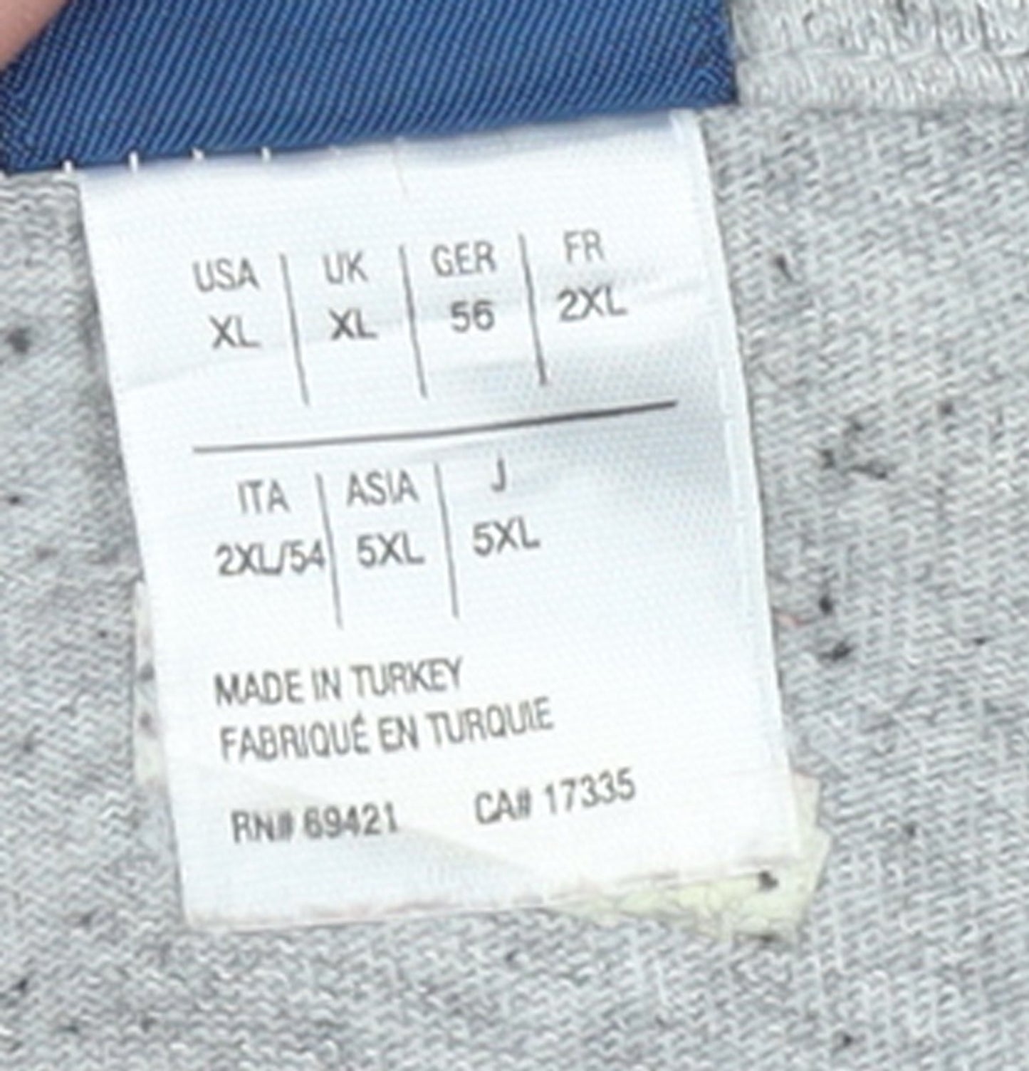 Reebok Men's Grey Classic Logo Crew Neck T-Shirt XL