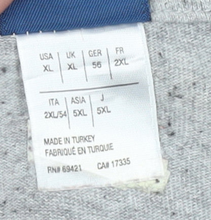 Reebok Men's Grey Classic Logo Crew Neck T-Shirt XL