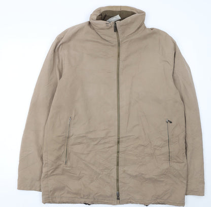 Burberry Men’s Beige Full Zip Lined Jacket Size L