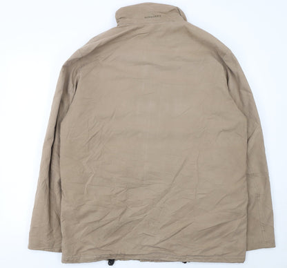Burberry Men’s Beige Full Zip Lined Jacket Size L