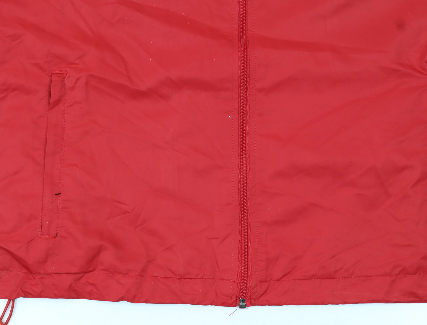 Puma Men's Red L Windbreaker Hooded Lightweight Active Jacket