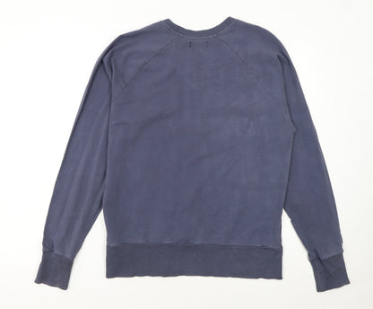 Guess Luxury Jeans Womens Blue Crew Neck Pullover Sweatshirt M