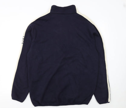 Hugo Boss Men’s Blue Fleece 1/4 Zip Pullover Sweatshirt XL