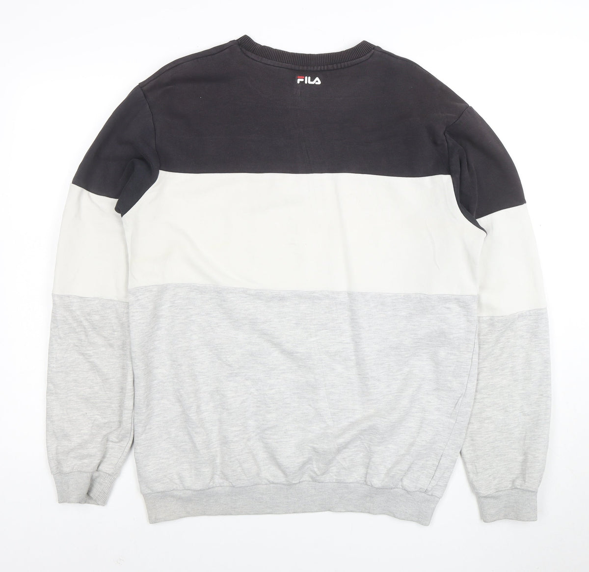 Fila Men's Multicoloured Crew Neck Logo Sweatshirt Size M