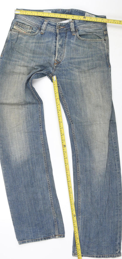 Diesel Men's Blue Viker Regular Straight Stretch Jeans W30 L32