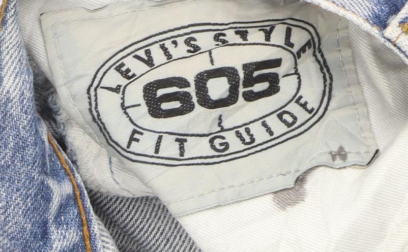 Levi's Men's Blue 605 Straight Leg Jeans W33 L36 Vintage 90s Denim