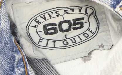 Levi's Men's Blue 605 Straight Leg Jeans W33 L36 Vintage 90s Denim
