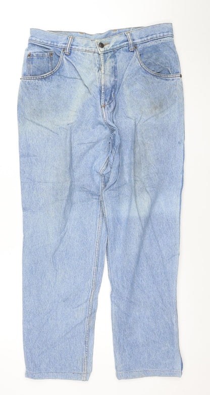 Levi's Men's Blue 34 Regular Straight Denim Jeans Made in USA