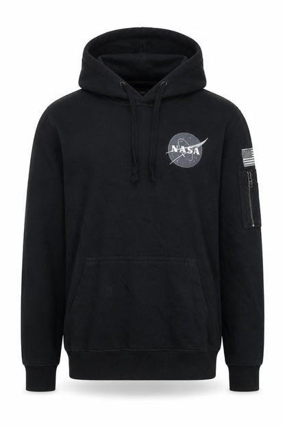 Alpha Industries NASA Black Men's Medium Pullover Hoodie