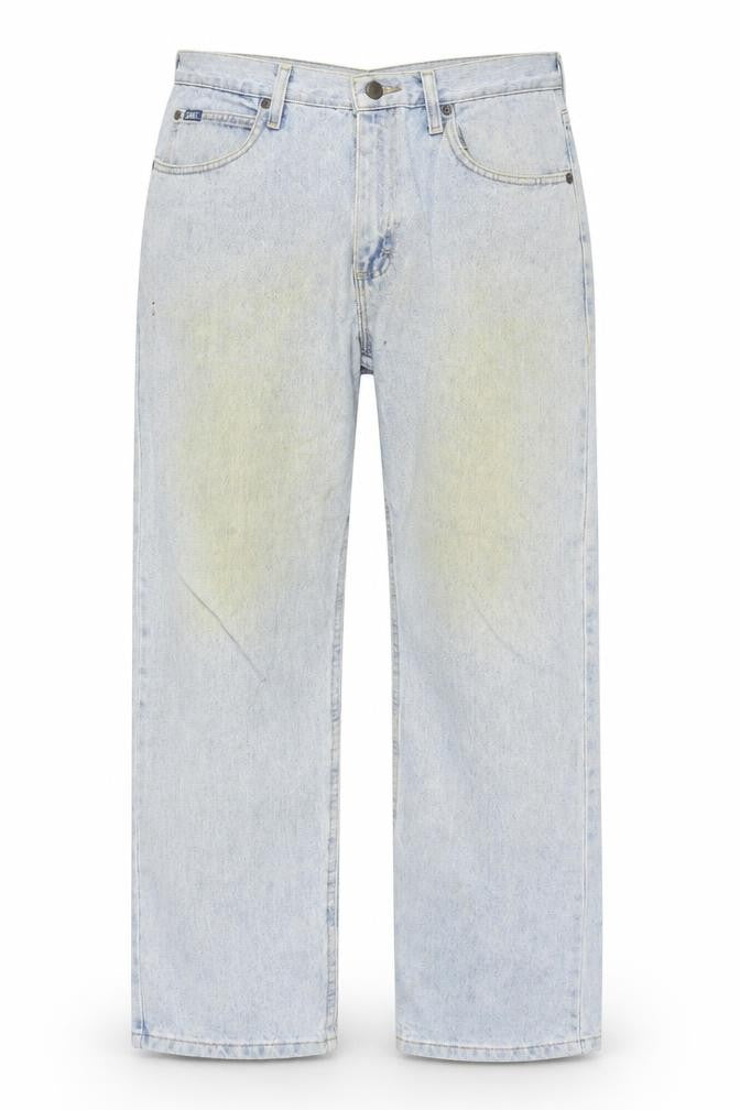 Lee Men's Light Blue Relaxed Fit Straight Jeans Size 34x30