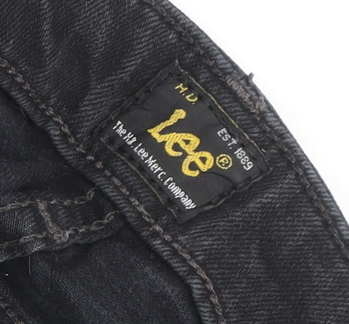 Lee Men's Black Malone Slim Fit Straight Leg Jeans W28 L30