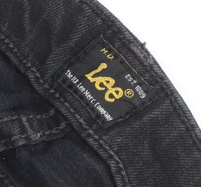 Lee Men's Black Malone Slim Fit Straight Leg Jeans W28 L30