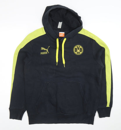 Puma Men’s Black BVB Hoodie Small Pullover Hooded Sweatshirt
