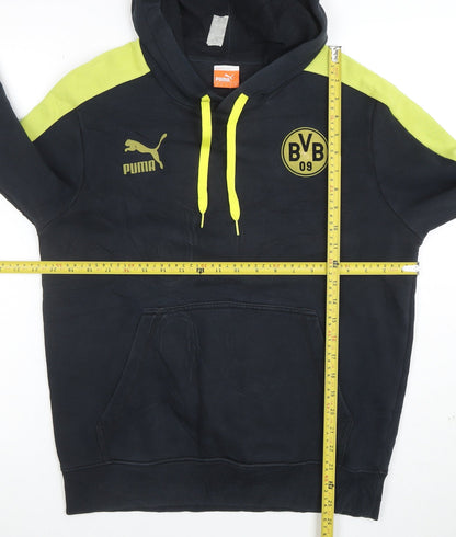 Puma Men’s Black BVB Hoodie Small Pullover Hooded Sweatshirt