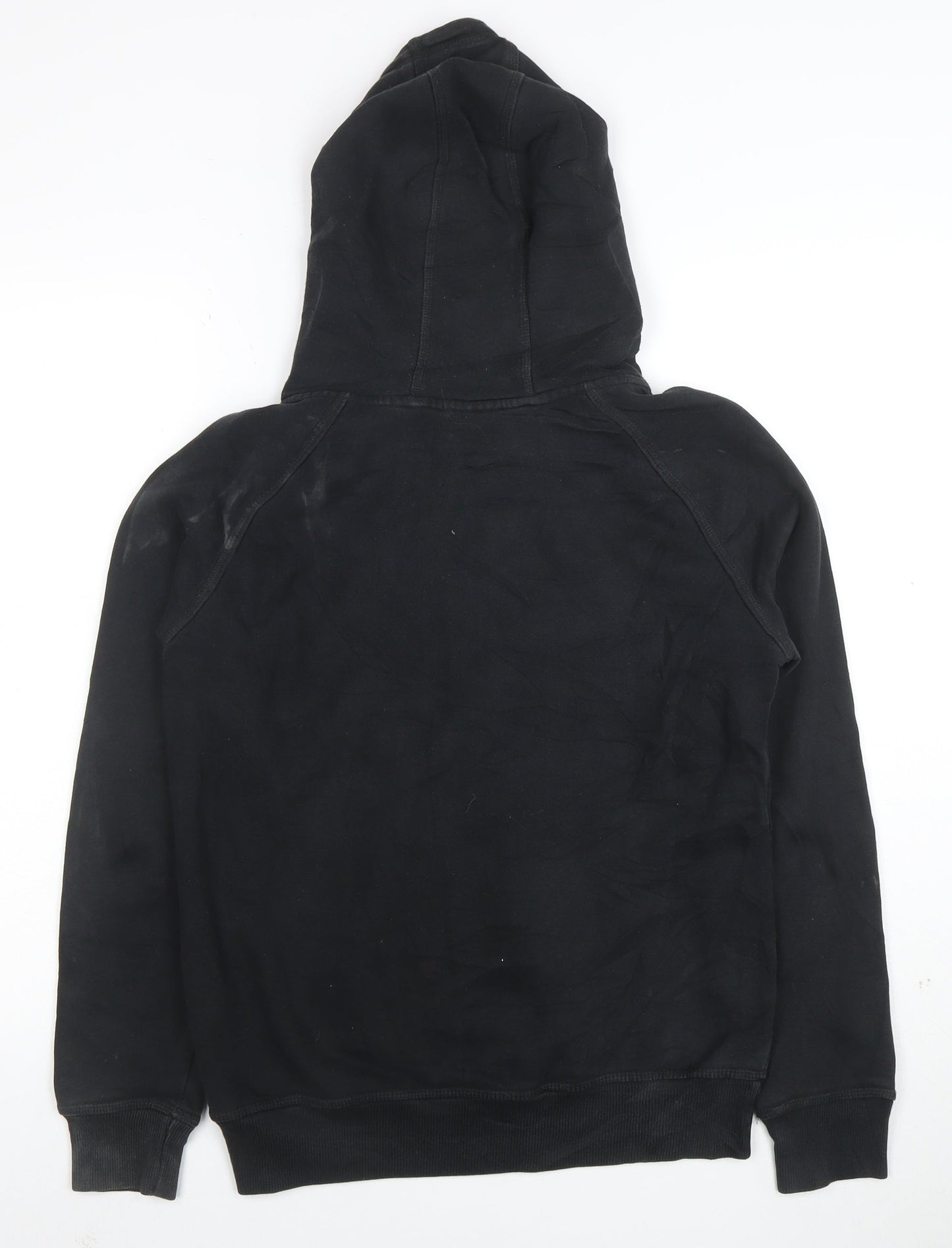 Adidas Originals Women's Black Full Zip Hoodie Size 12 Cotton Blend