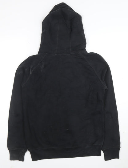 Adidas Originals Women's Black Full Zip Hoodie Size 12 Cotton Blend