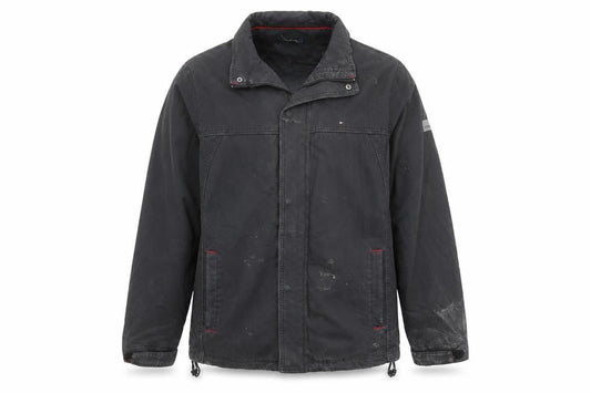 Tommy Hilfiger Men’s Black XL Windbreaker Jacket Cotton Nylon