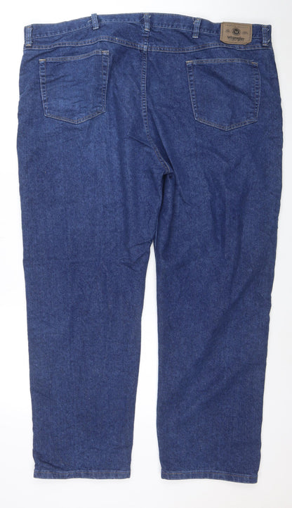 Wrangler Men's Blue 48x30 Regular Fit Denim Jeans Big & Tall