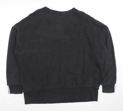 Adidas Originals Black Cotton Crew Neck Sweatshirt Women's XL