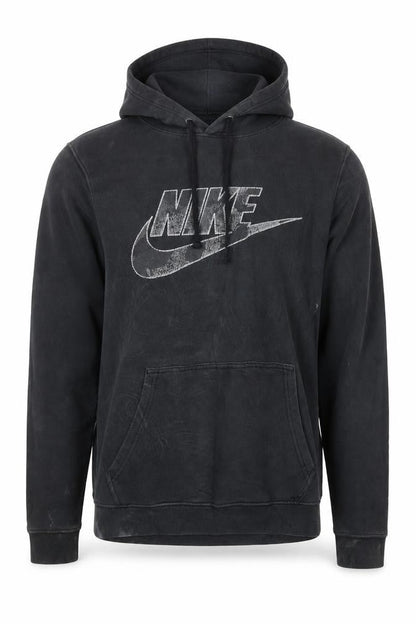 Nike Men's Black Small Pullover Hoodie with Graphic Logo