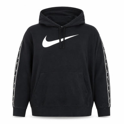 Nike Women Black XL Pullover Hoodie with Logo and Drawstring