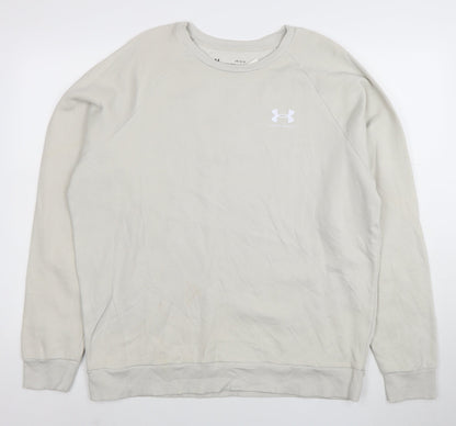 Under Armour Women's Beige Loose Fit Sweatshirt Size L