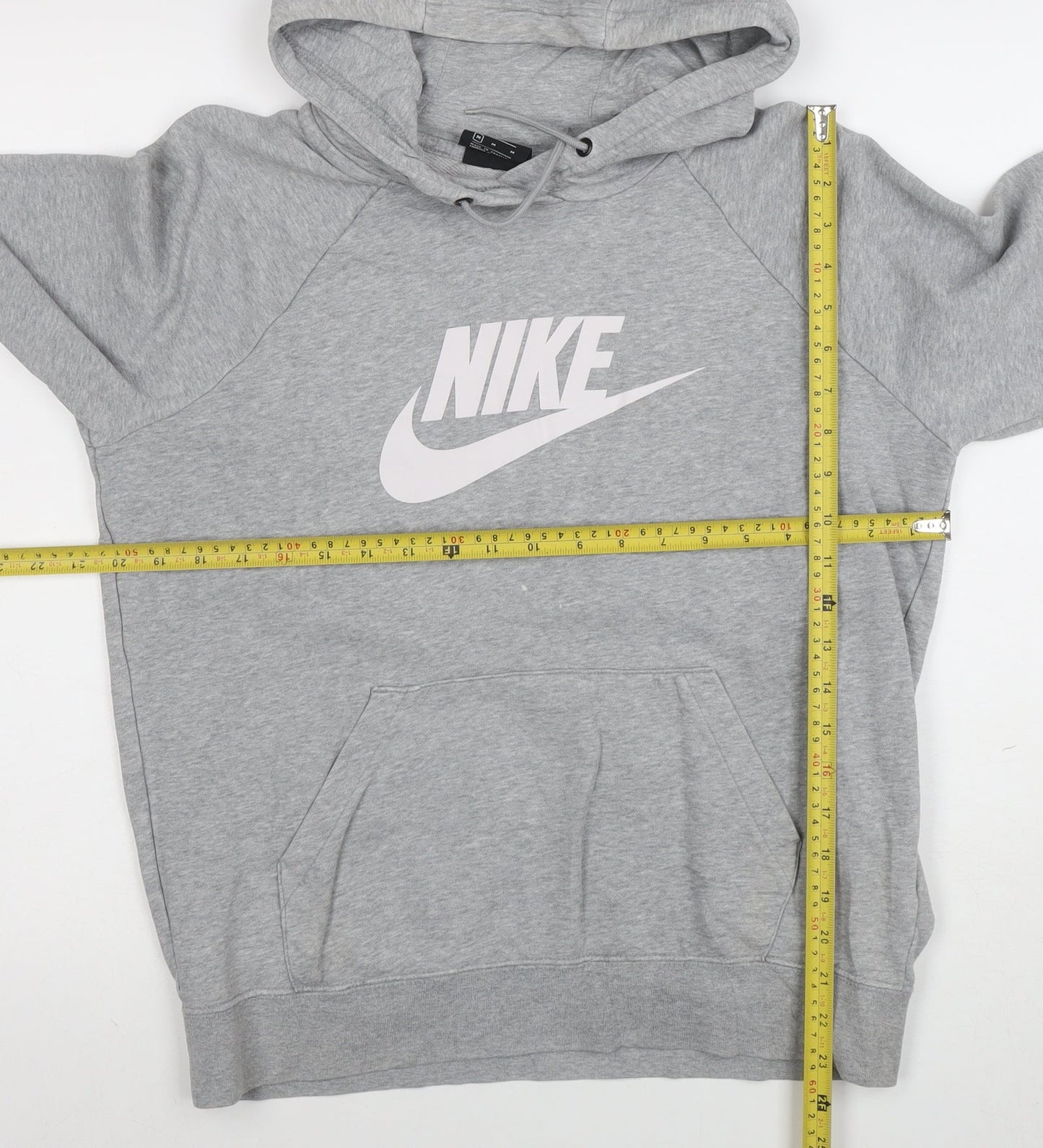 Nike Women's Grey Pullover Hoodie Size M Cotton Blend