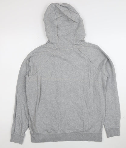Nike Women's Grey Pullover Hoodie Size M Cotton Blend