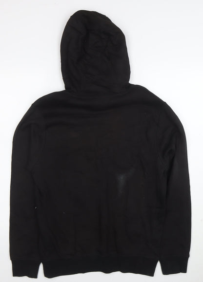 Nike Men's Black Pullover Hoodie XS Regular Fit Fleece Logo