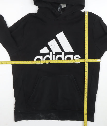 adidas Men's Black Pullover Hoodie L Logo Sportswear
