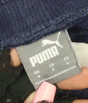 Puma Men Blue Jogger Sweatpants Regular Fit Small Activewear