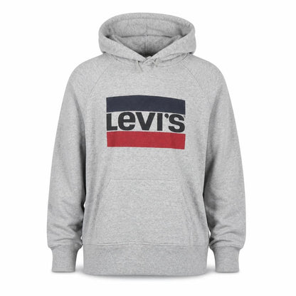 Levi's Men's Grey Logo Pullover Hoodie XS Long Sleeve Fleece