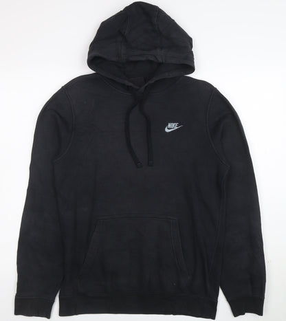Nike Men's Black Pullover Hoodie Small Fleece Sportswear