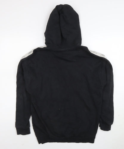 Adidas Women’s Black Hoodie Size 8 Pullover Trefoil Logo