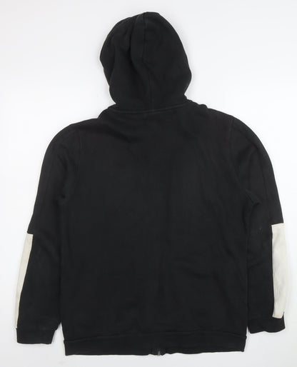 Puma Boys Black Full Zip Hoodie Size 15-16 Years Sportswear Logo