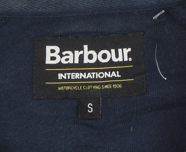 Barbour Men’s Blue Crew Neck Sweatshirt S Pullover Motorcycle Style