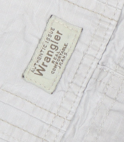 Wrangler Men's Beige Cargo Shorts Size 34 Cotton Regular Fit