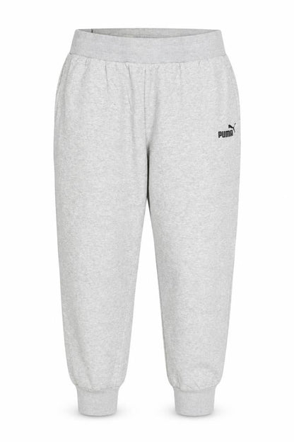 Puma Womens Grey Jogger Sweatpants L Cotton Blend