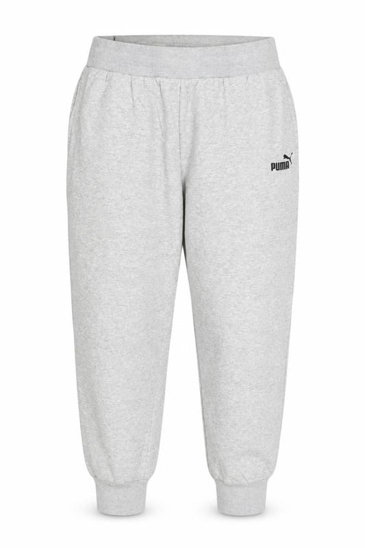 Puma Womens Grey Jogger Sweatpants L Cotton Blend