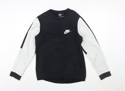 Nike Men's Black & White Crew Neck Pullover Sweatshirt Size S