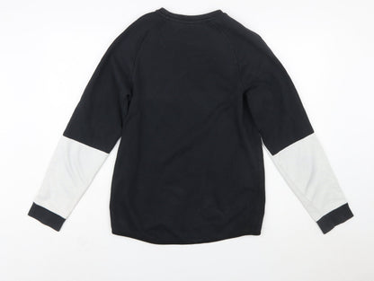 Nike Men's Black & White Crew Neck Pullover Sweatshirt Size S