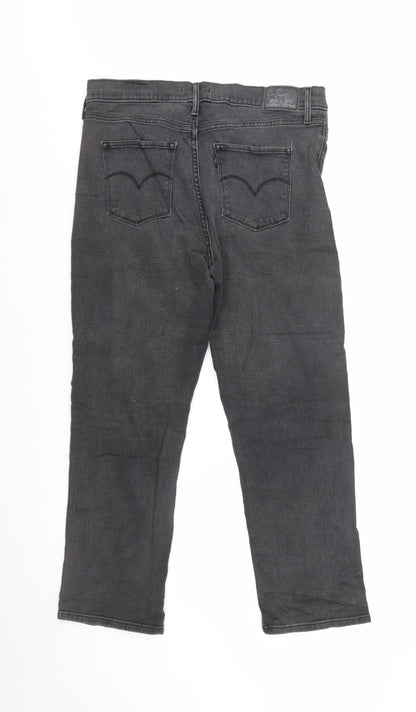 Levi's Women's Grey 314 Shaping Straight Stretch Jeans Size 31