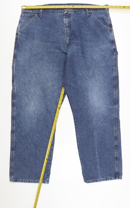 Wrangler Men's Blue 40x30 Carpenter Regular Fit Straight Jeans